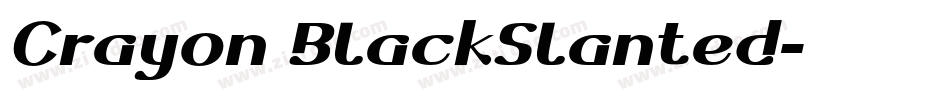 Crayon BlackSlanted字体转换